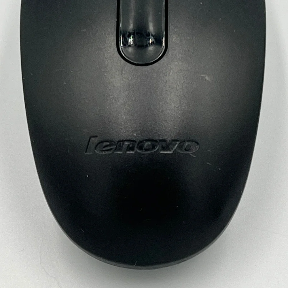 Lenovo Wired Optical Mouse SM-8825 Black Very Good USB Computer Accessory